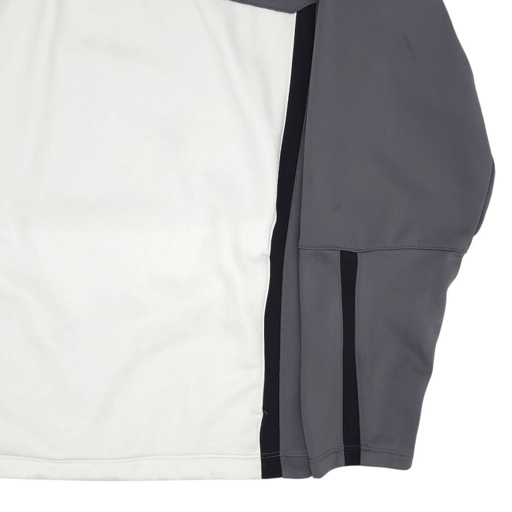 Nike Golf Jacket Mens Small Gray White Pullover 1/4 Zip Standard Therma Fit - Picture 5 of 12
